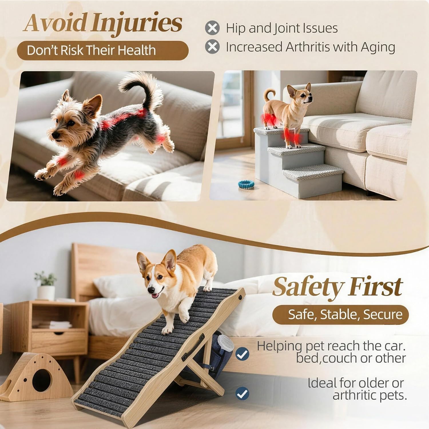 FurnPulse ramp features wavy edge design for premium home aesthetics.