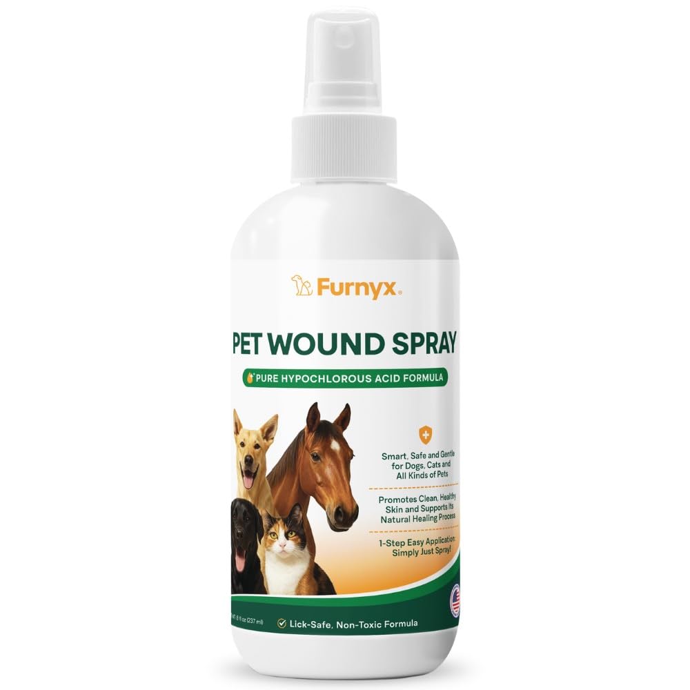 Furnyx sting-free wound spray application delivers quick, direct mist for minor injuries.