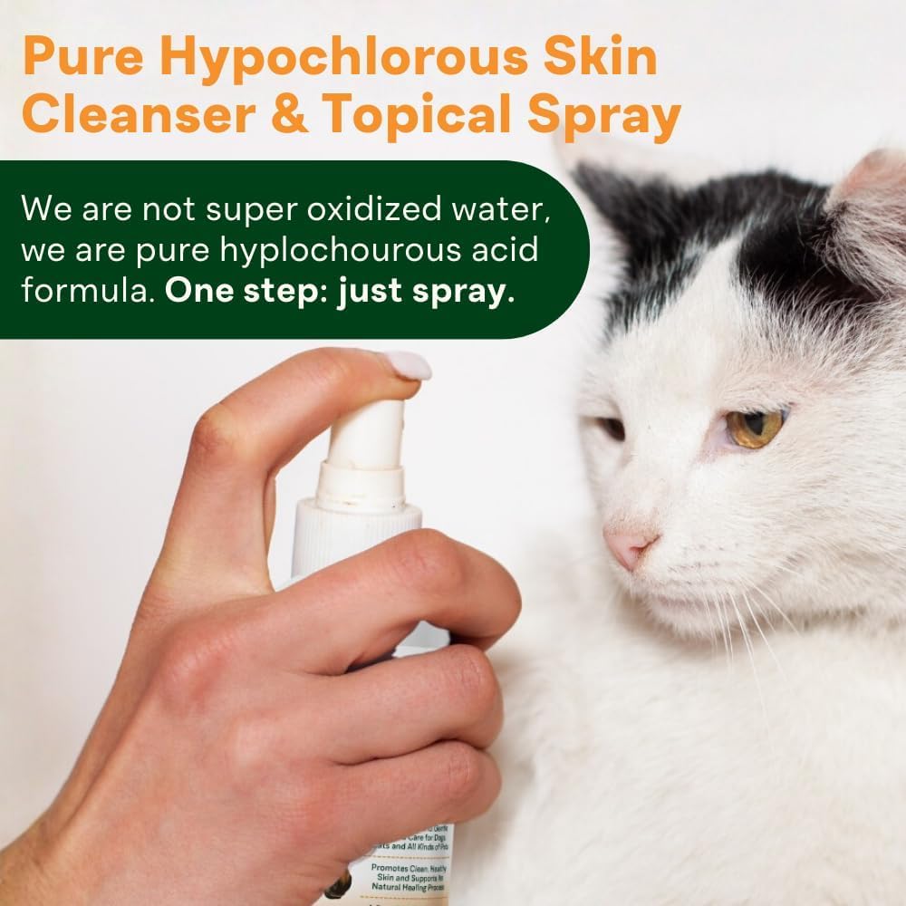 Burns area treated with Furnyx spray for gentle, residue-free care.