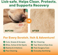 Furnyx spray on a hot spot helps calm irritation effectively.