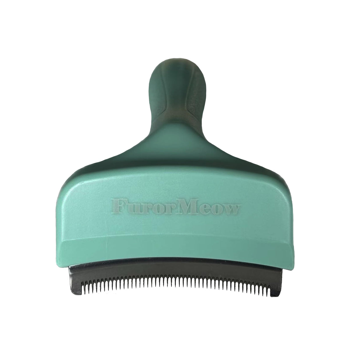 FurorMeow curved blade deshedding tool for gentle grooming