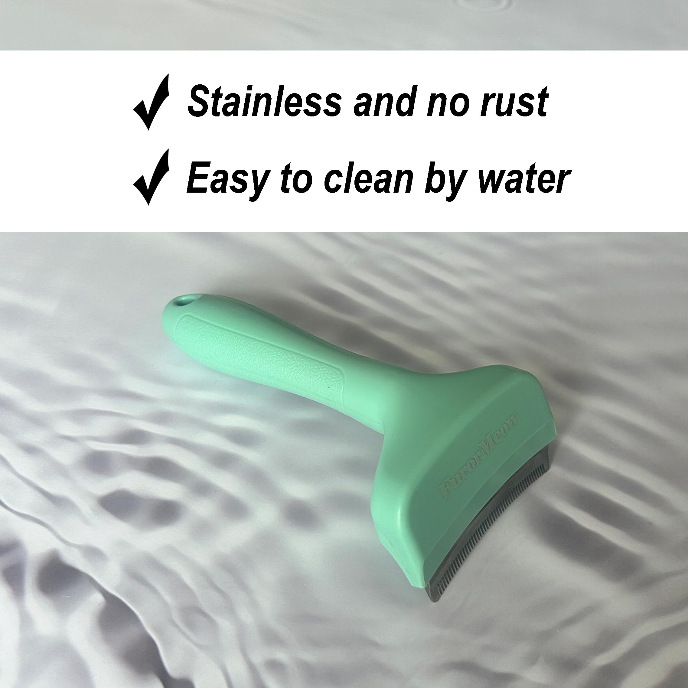 FurorMeow large green grooming brush for bigger pets