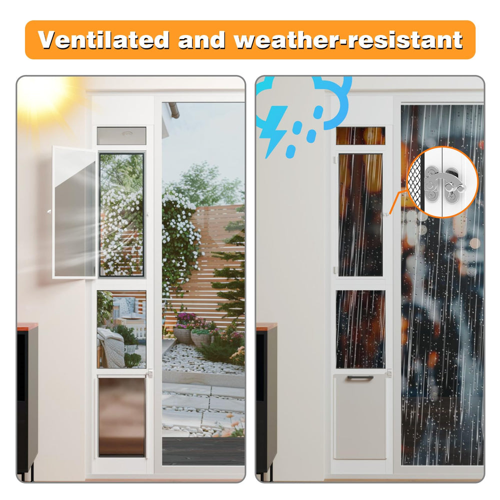 FurrFinesse screen design highlights airflow-friendly entry during warm months.