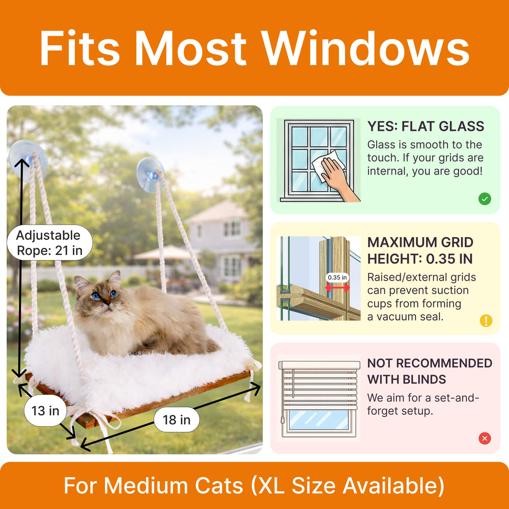 Furrfinity Cat Hammock easy installation helps secure placement.