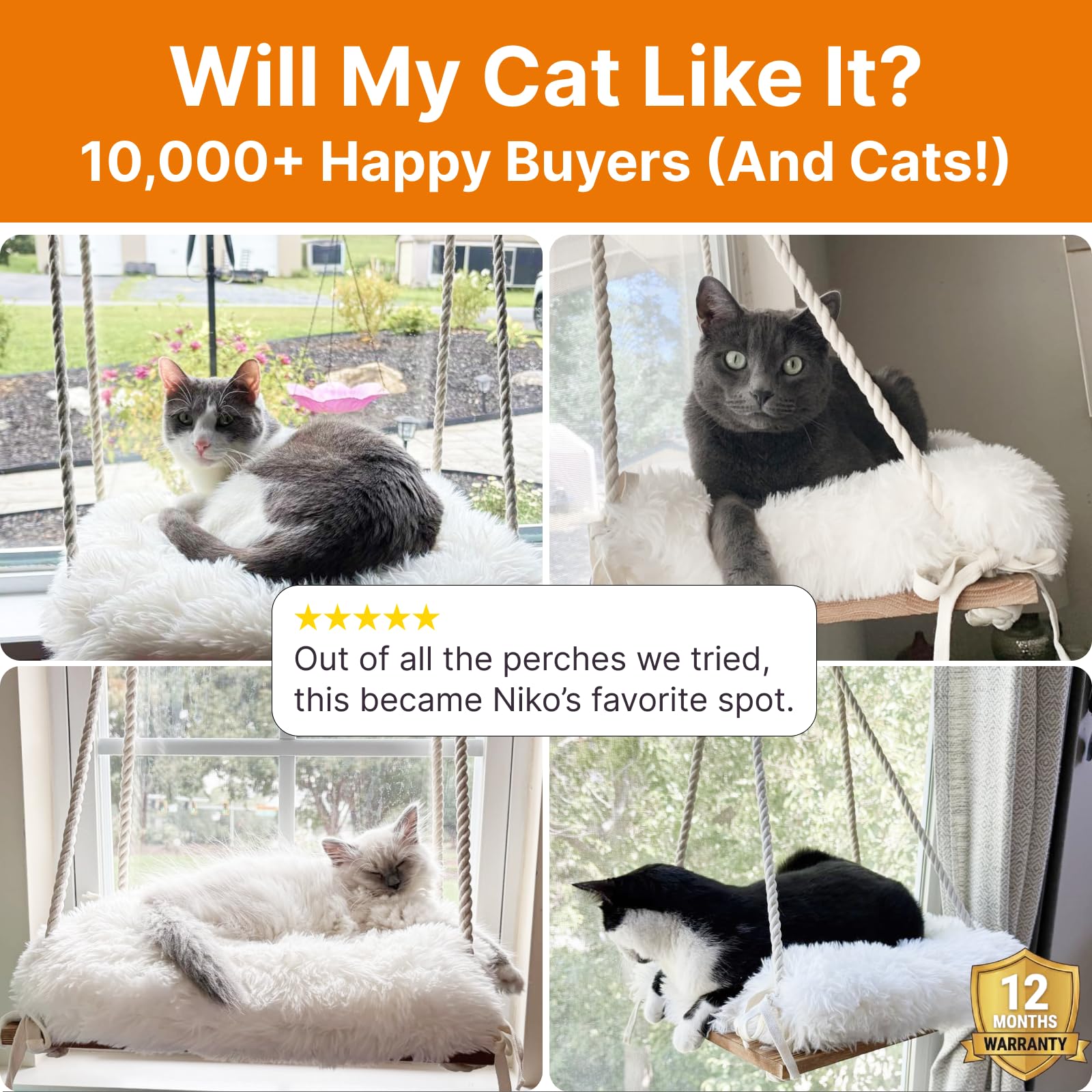 Furrfinity Cat Hammock home decor ready, blending with interiors.