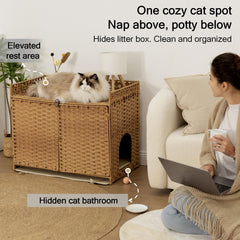 Furriends handwoven-rattan exterior shows natural texture for cozy spaces.