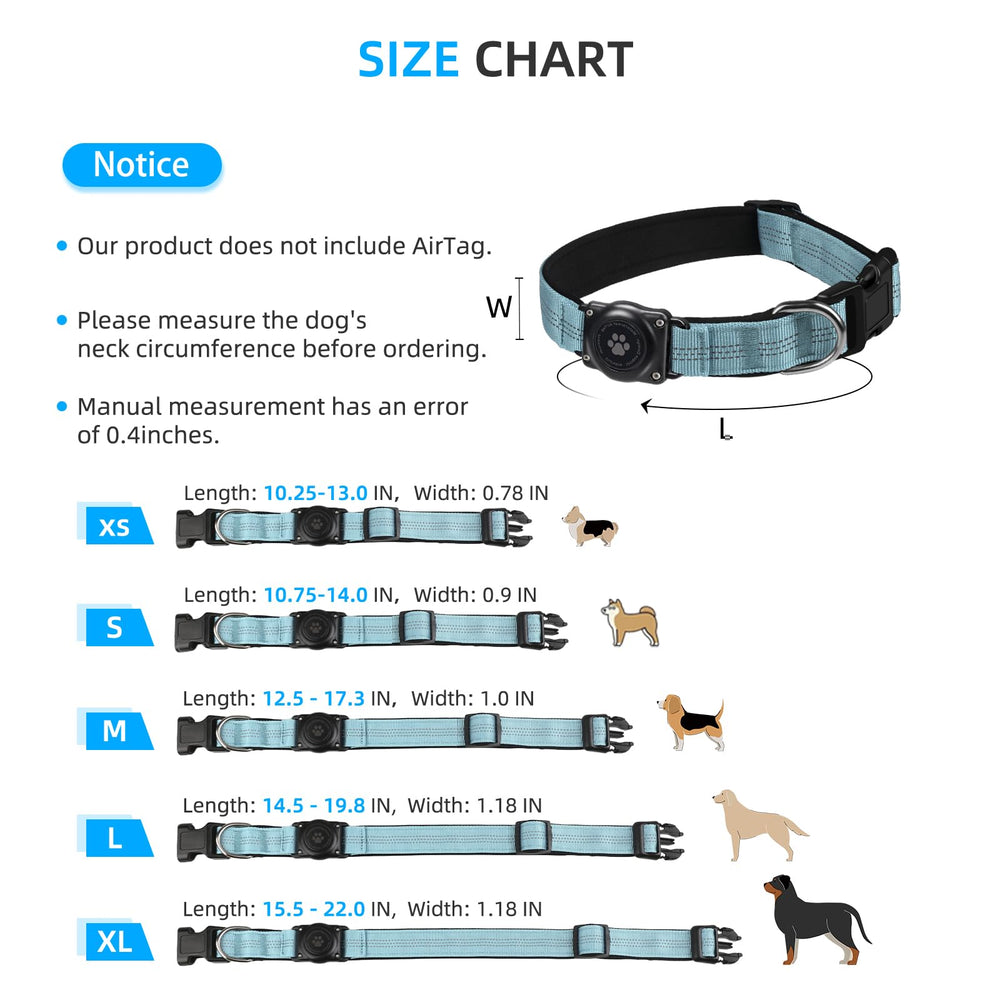 Furrigo AirTag Dog Collar heavy-duty buckle for quick emergency release.