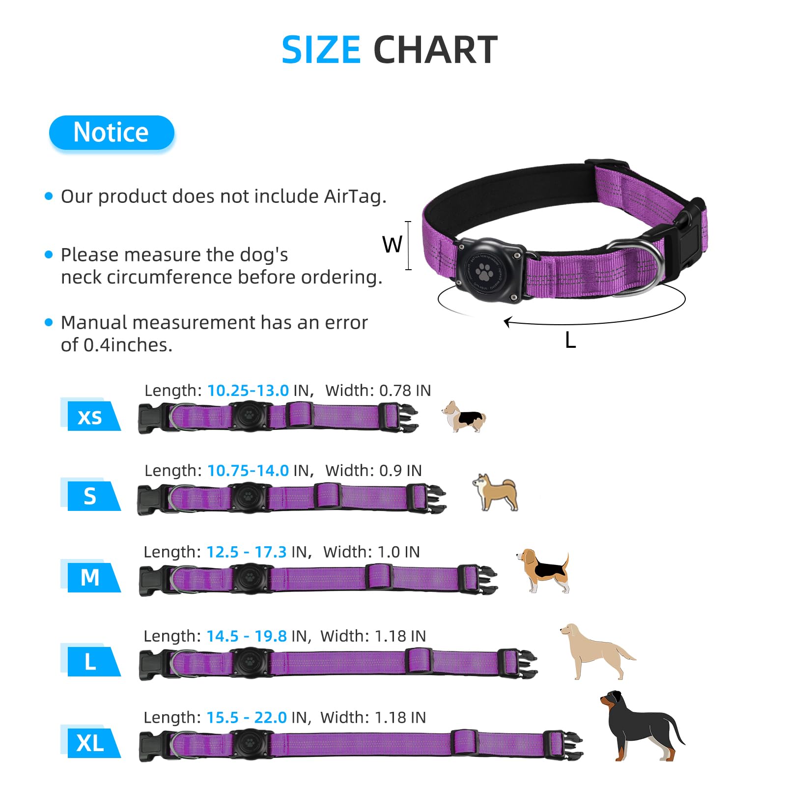 Furrigo AirTag collar packaging includes screwdriver for quick setup.