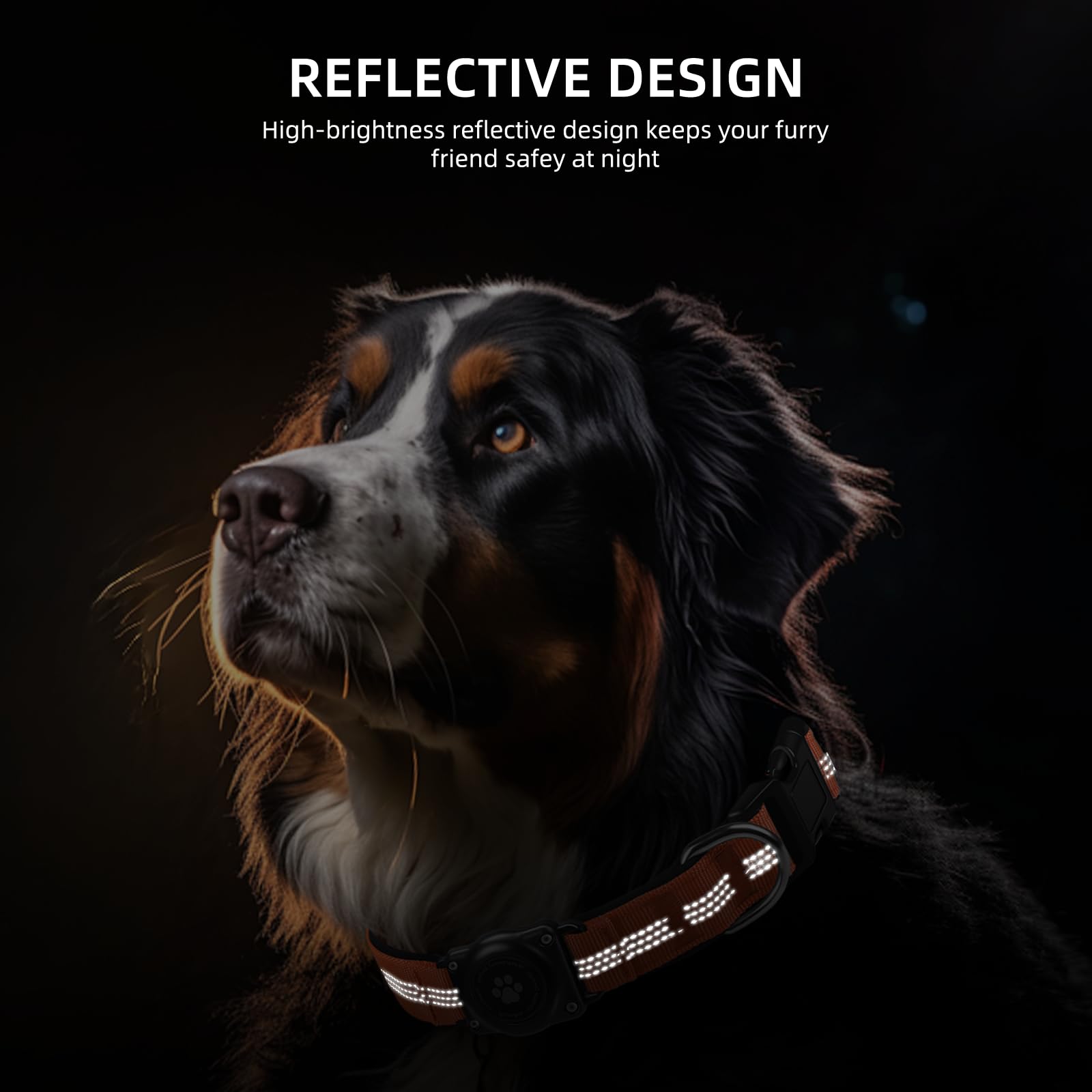 Furrigo collar interior padding delivers soft, comfortable wear.