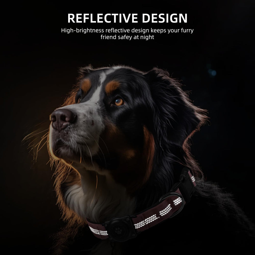 Soft padded interior of the Furrigo AirTag dog collar for comfort