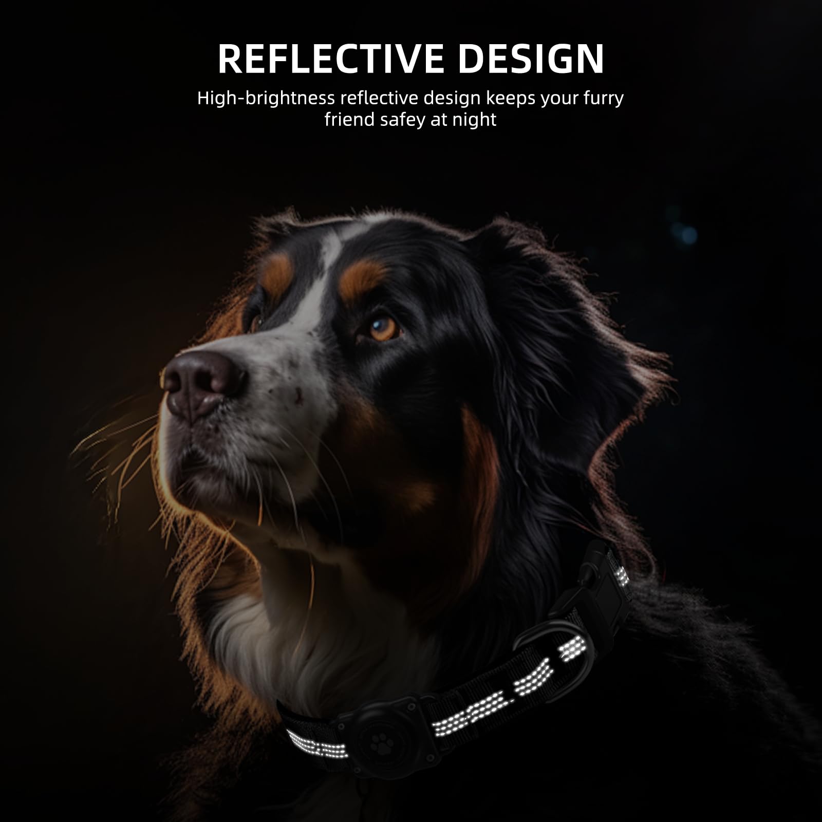 Furrigo AirTag collar buckle and quick-release feature for emergencies.