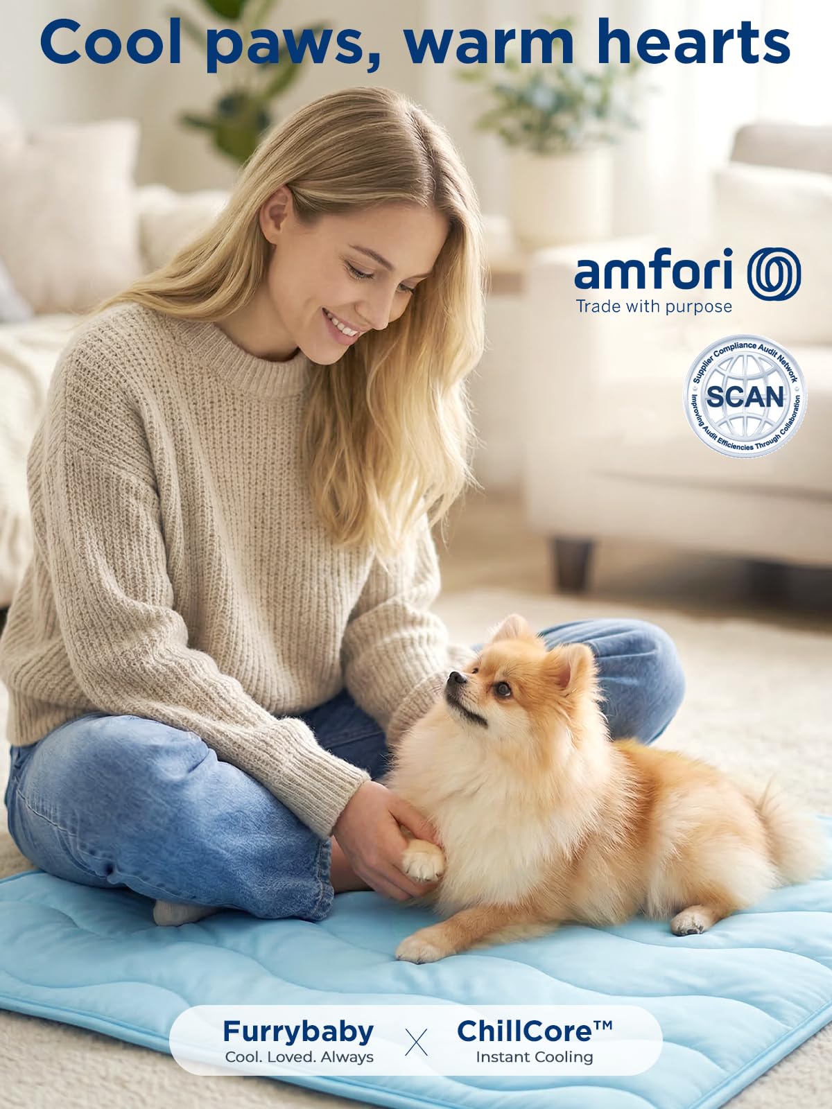 FurryBaby portable folding design makes home and travel use easy