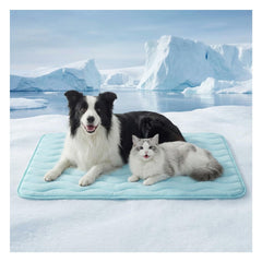 FurryBaby 48x30 cooling mat provides a cool surface for large dogs.