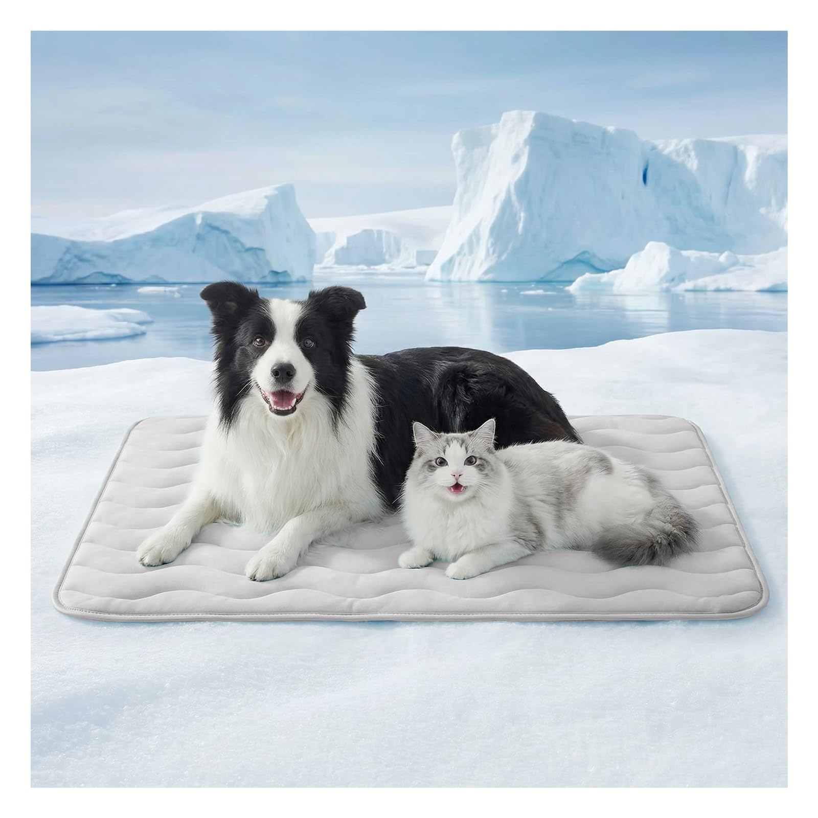 FurryBaby dog cooling mat 48x30 gray offers instant cooling for hot days.
