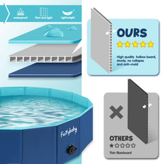 Furrybaby dog pool outdoor use – durable, non-slip surface for safe play.