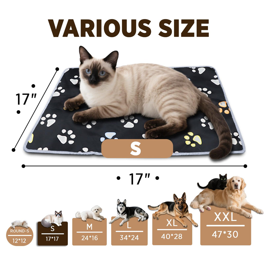 Furrybaby heating pad inside a pet crate for cozy confinement.