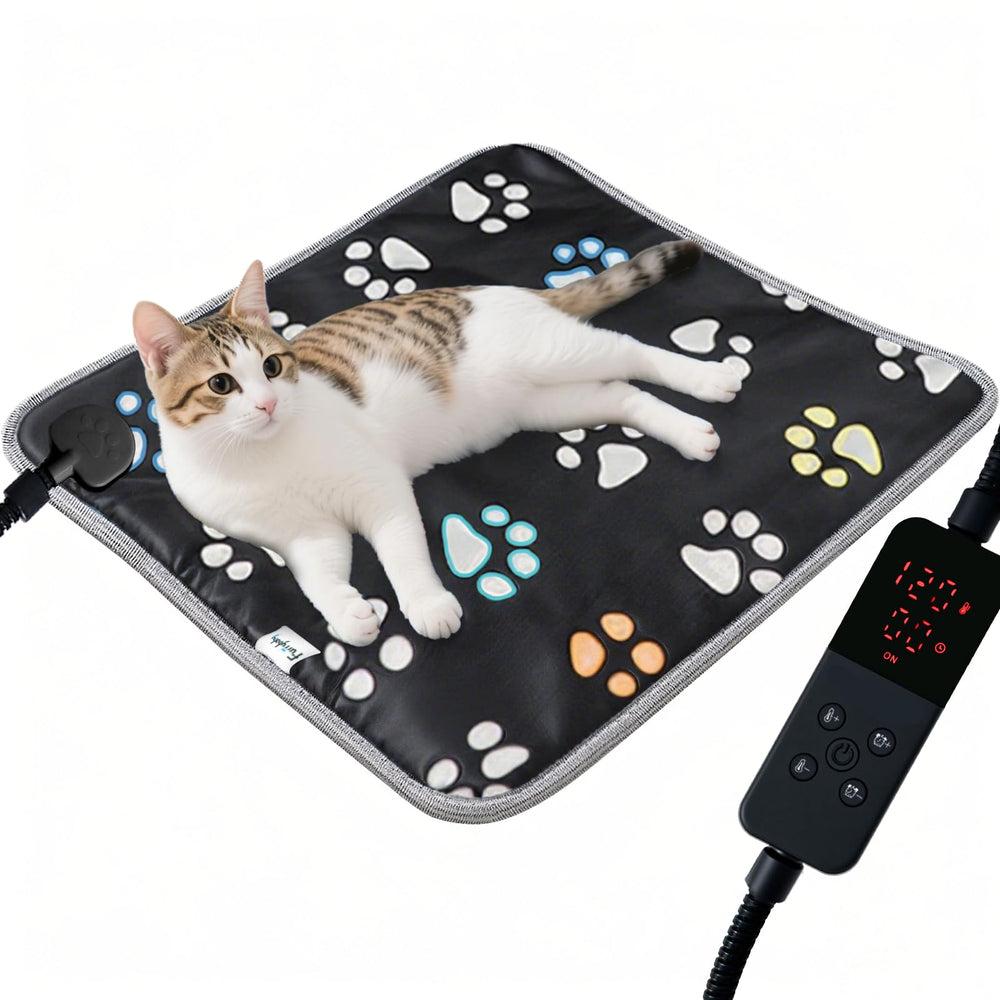 Furrybaby heating pad top view with 17x17 inch design for cozy warmth.