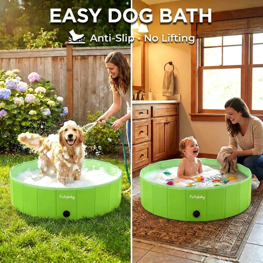 Furrybaby multipurpose pool doubles as bath and ball pit
