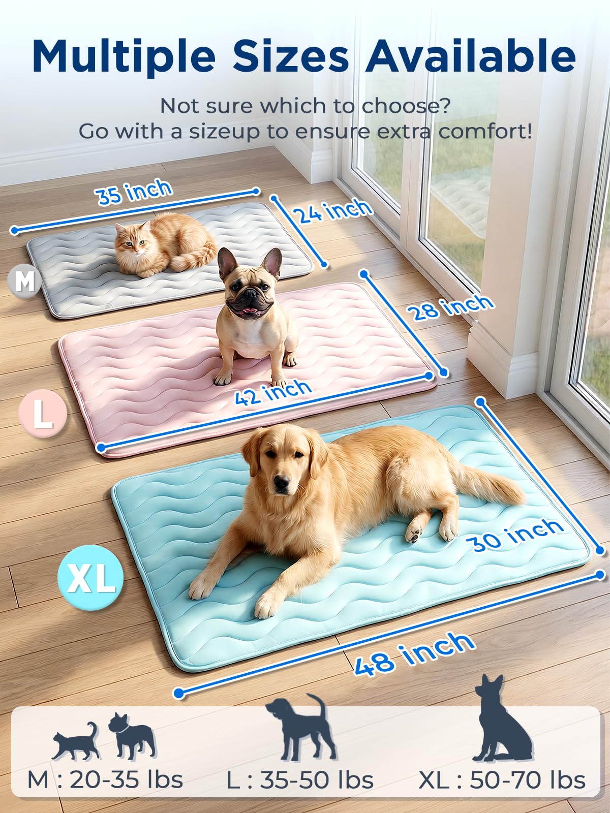 FurryBaby Q-Max cooling performance fabric delivers cooler resting surface.
