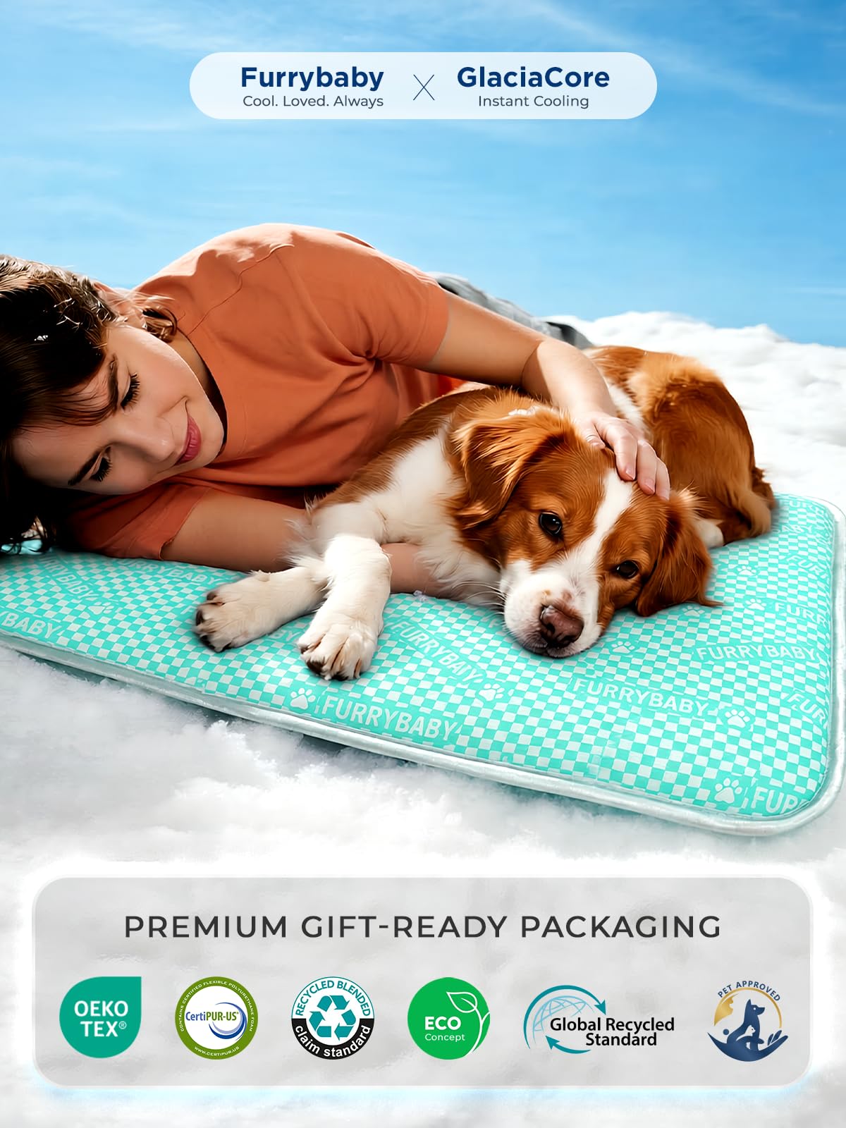 Furrybaby soft non-toxic fabric close-up for safe pet comfort