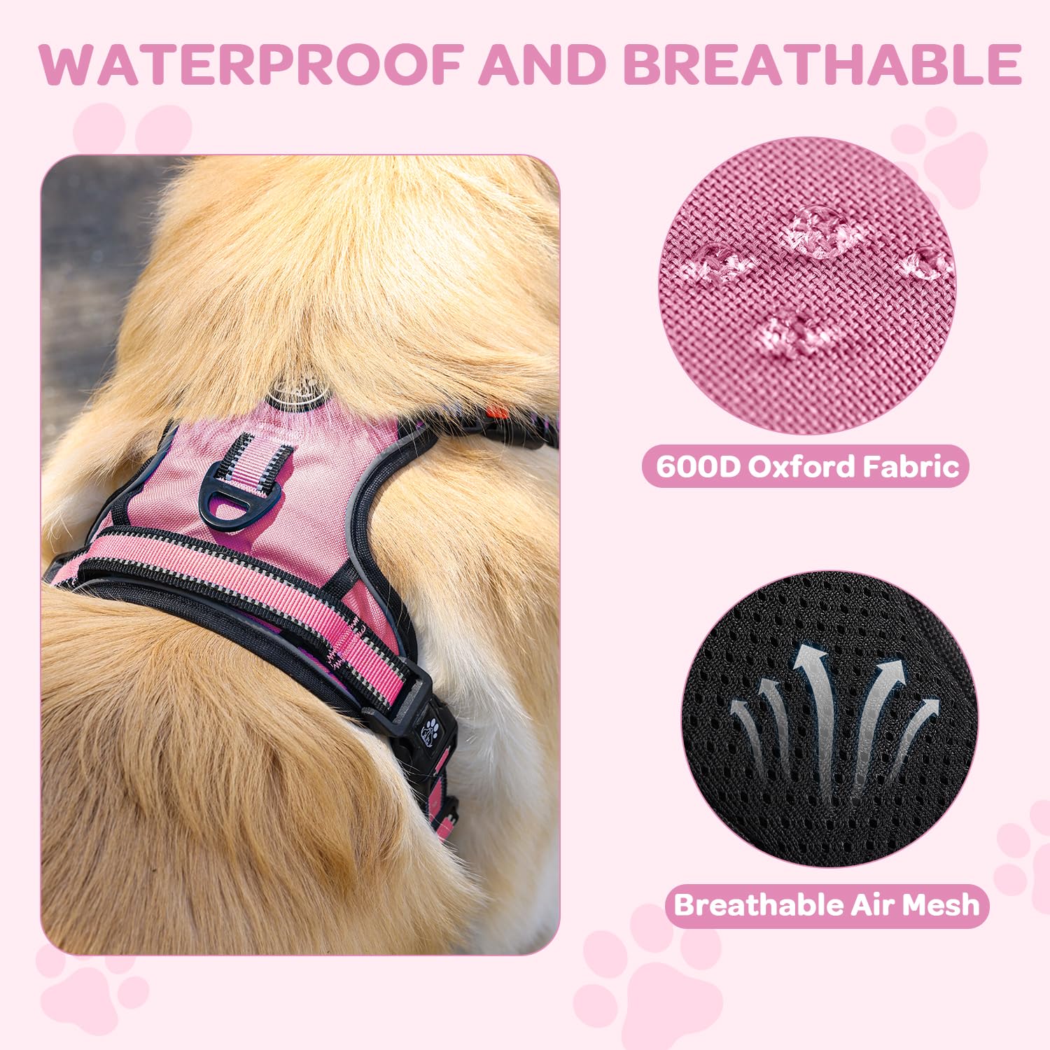 FURRYFECTION plaid harness neck-buckle design for easy wearing and removal.
