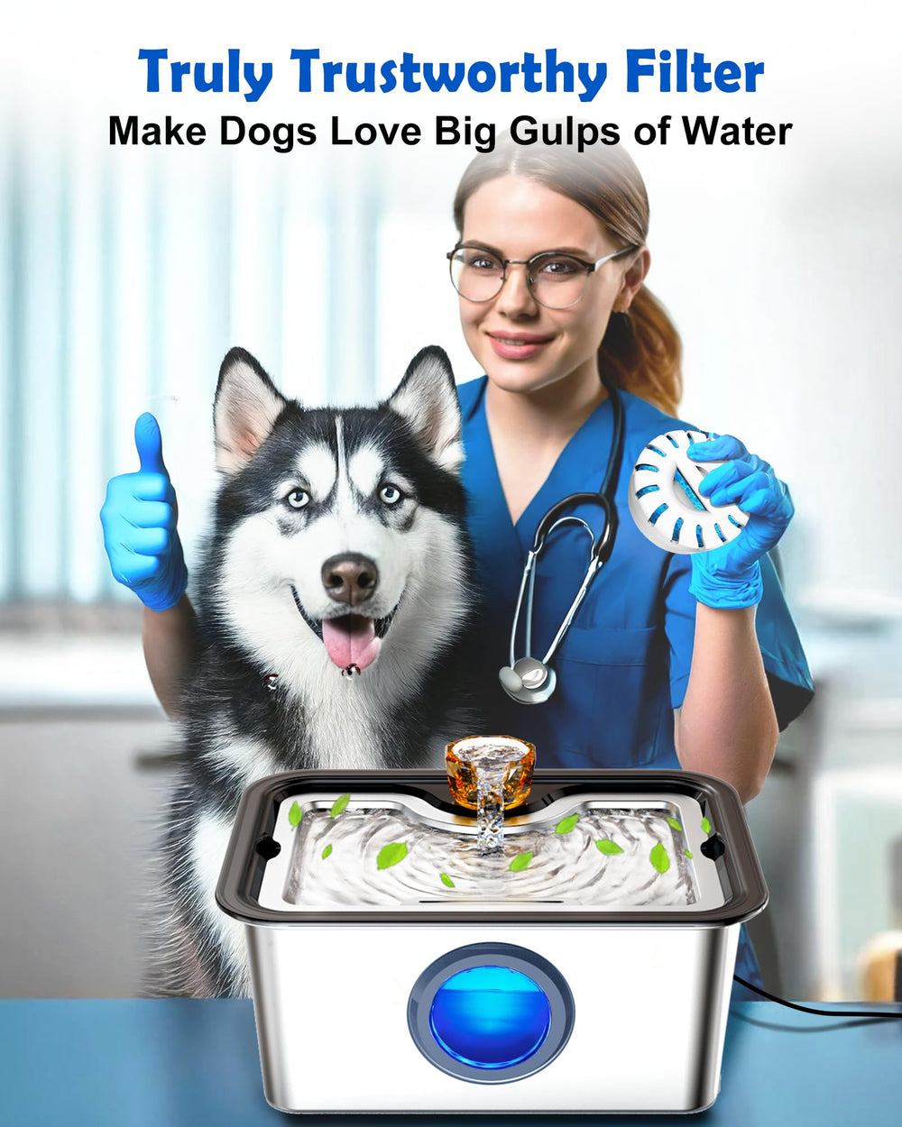 FurryPlanet Deep Purification Filter Assembly delivers clearer water for pets.