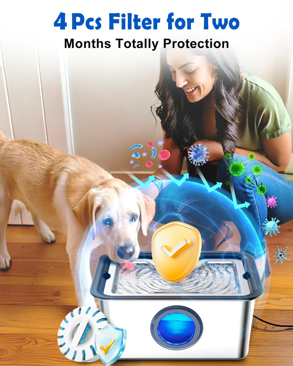 FurryPlanet Rinse under running water for easy filter cleaning.