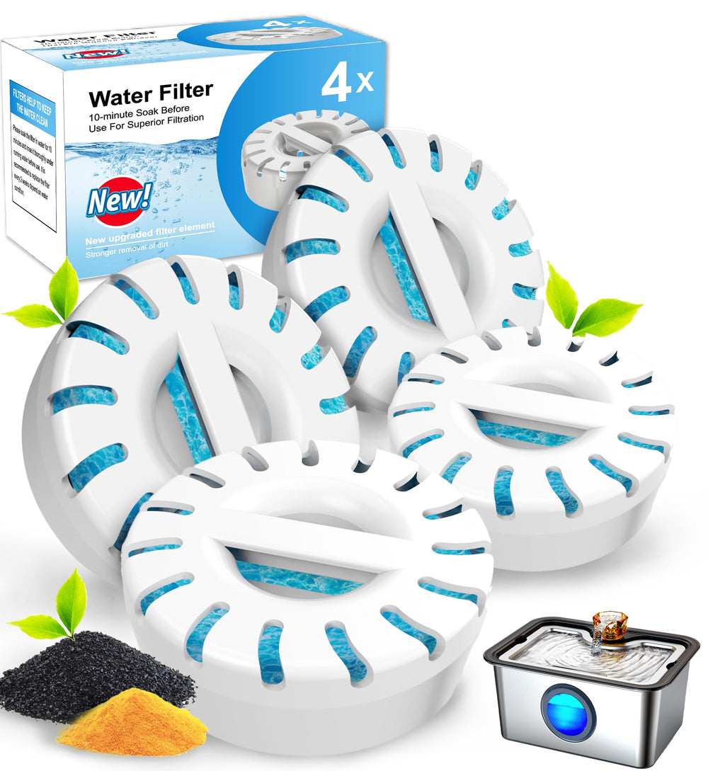 FurryPlanet Upgrade Filter Element Pack for large dog fountain improves filtration efficiency.