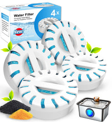 FurryPlanet Upgrade Filter Element Pack for large dog fountain improves filtration efficiency.
