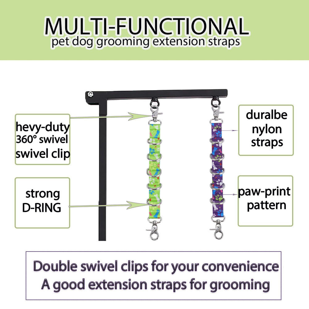 FURSDOLY grooming arm extension clip system keeps dogs steady and hands free
