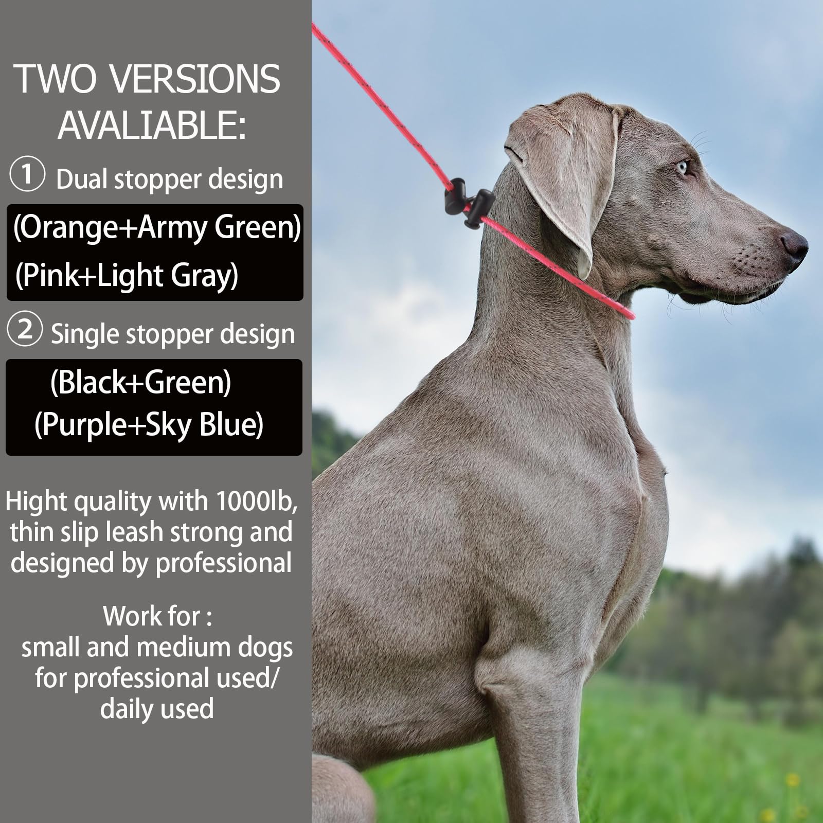 FURSDOLY ergonomic lightweight slip lead delivers comfortable handling during workouts