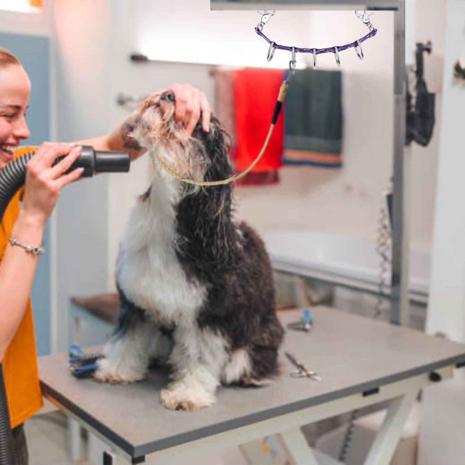 FURSDOLY grooming table extensions help adjust height quickly in salons