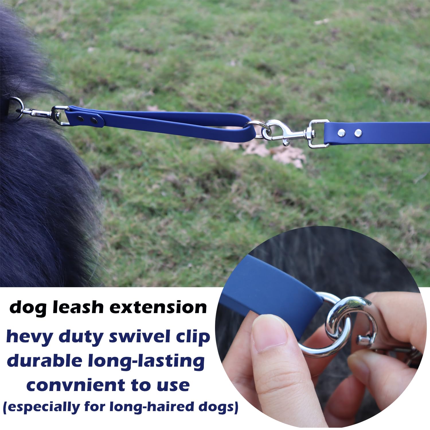 FURSDOLY Short Dog Leash 10-inch length ideal for training and vet visits