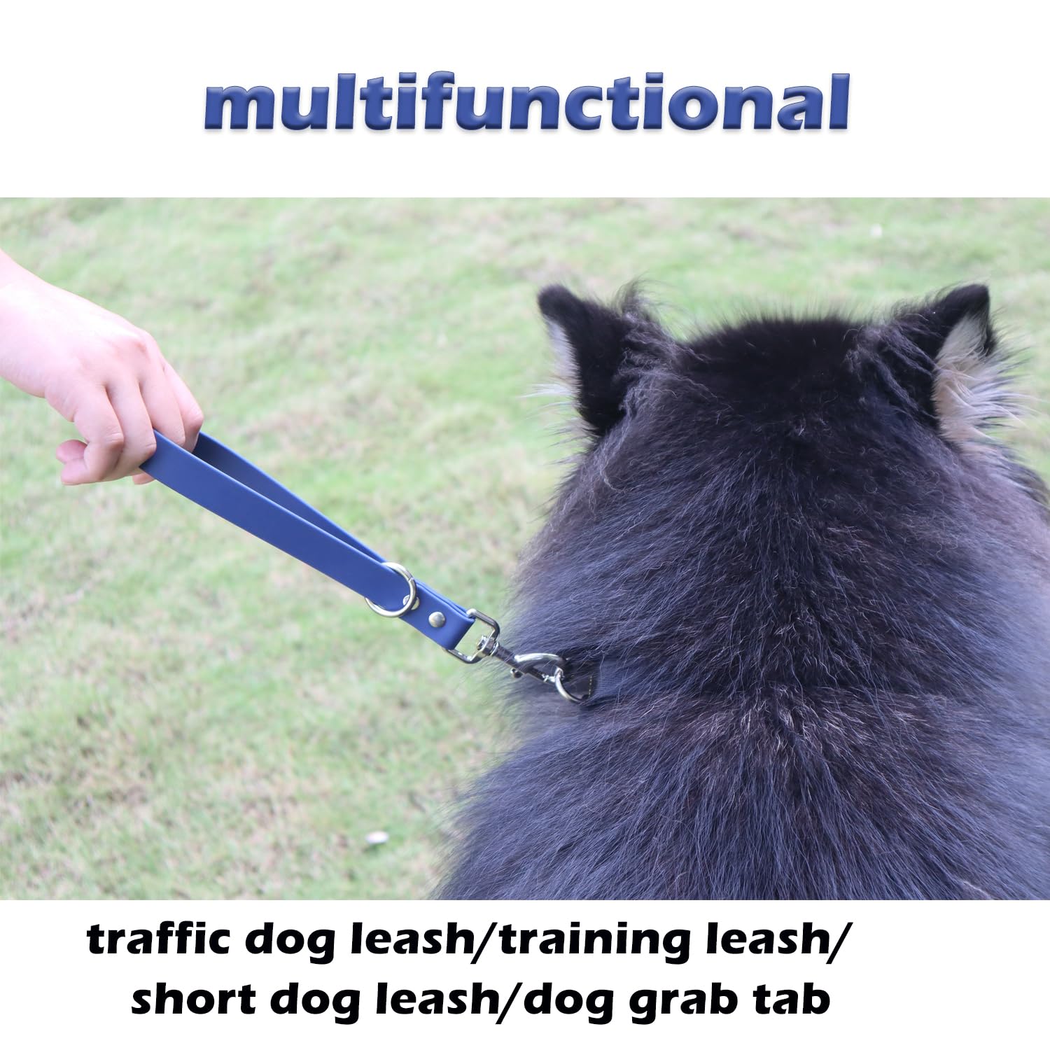 FURSDOLY Short Dog Leash heavy-duty clip ensures reliable, secure attachment every walk