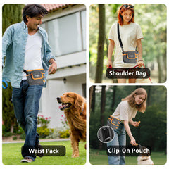 FurtasticFinds dog treat pouch main compartment holds 4.5 cups for on-the-go training rewards.