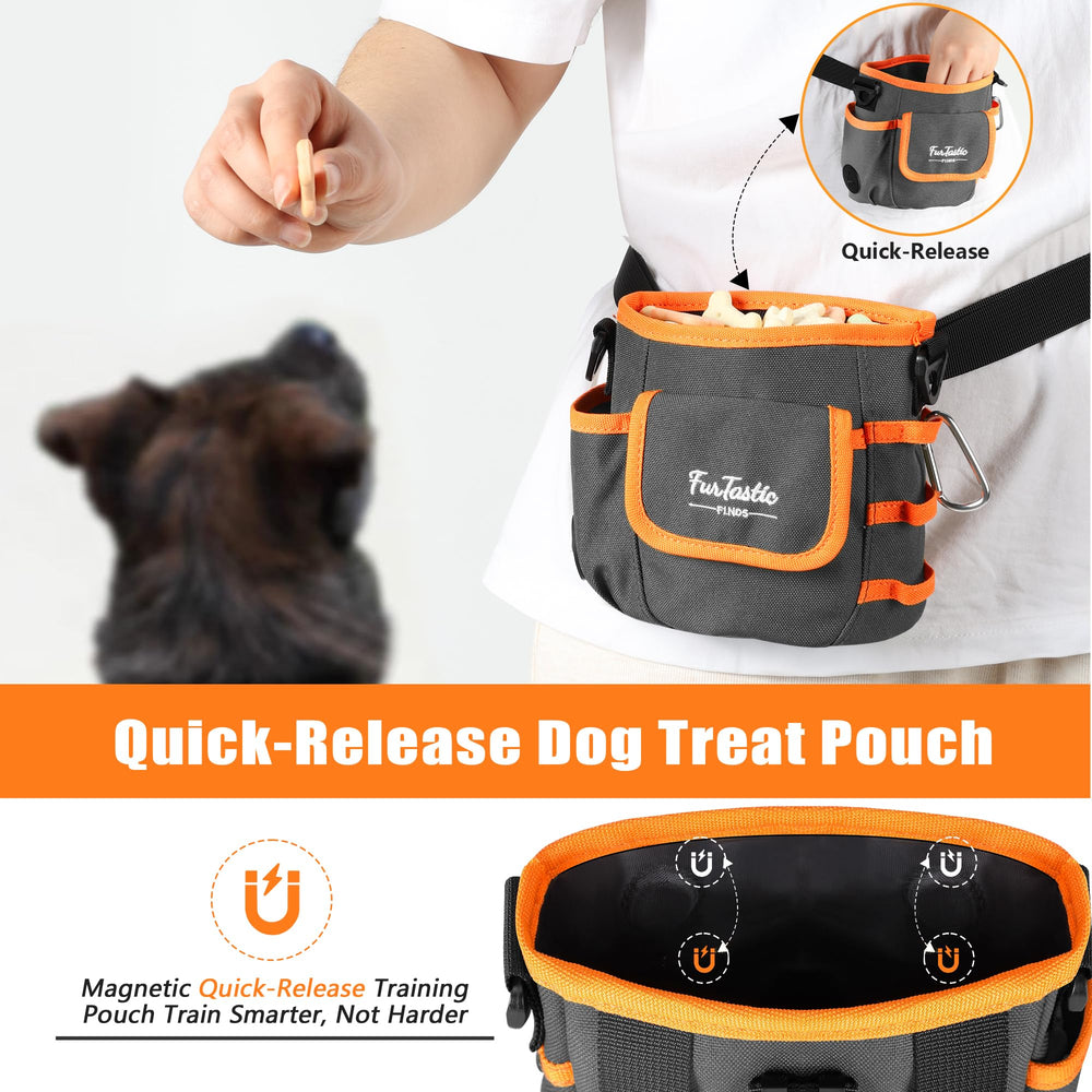 FurtasticFinds treat pouch side pocket keeps poop bags and tools handy.