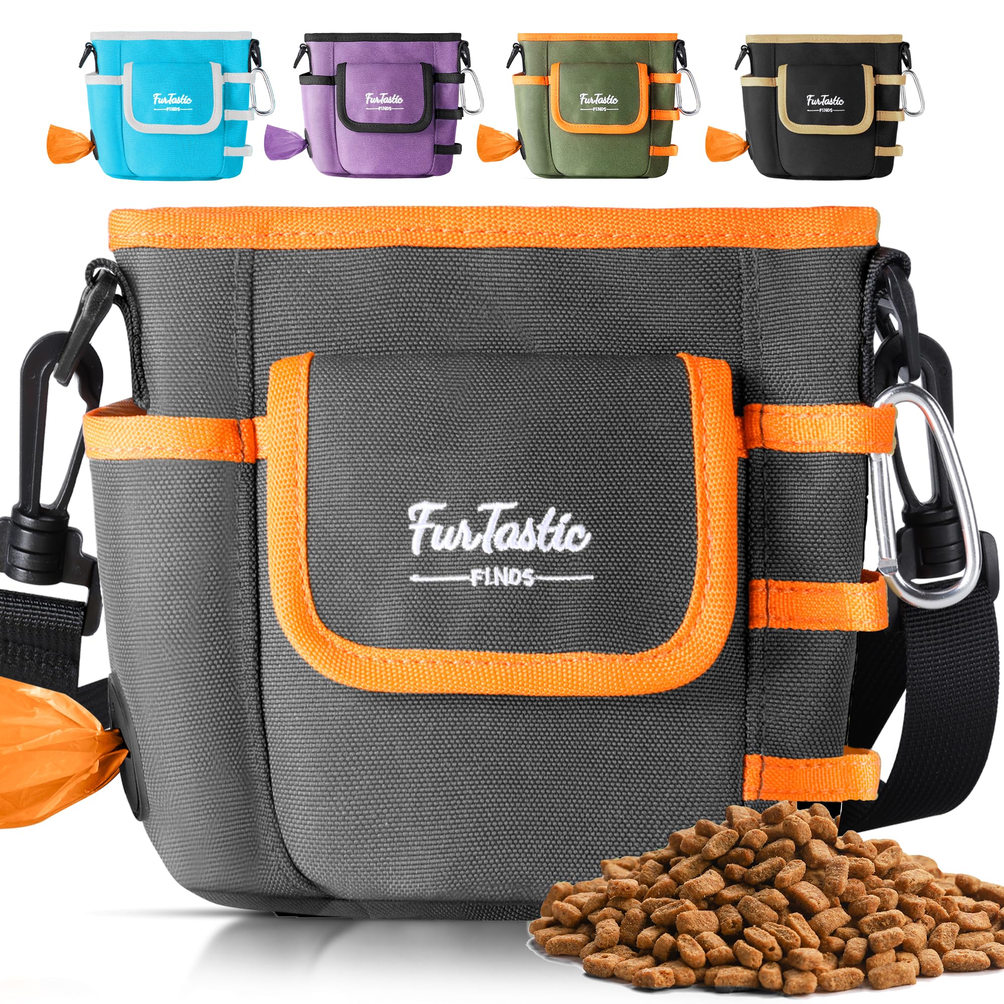FurtasticFinds upgraded dog treat pouch with magnetic closure enables quick one-handed access during training.