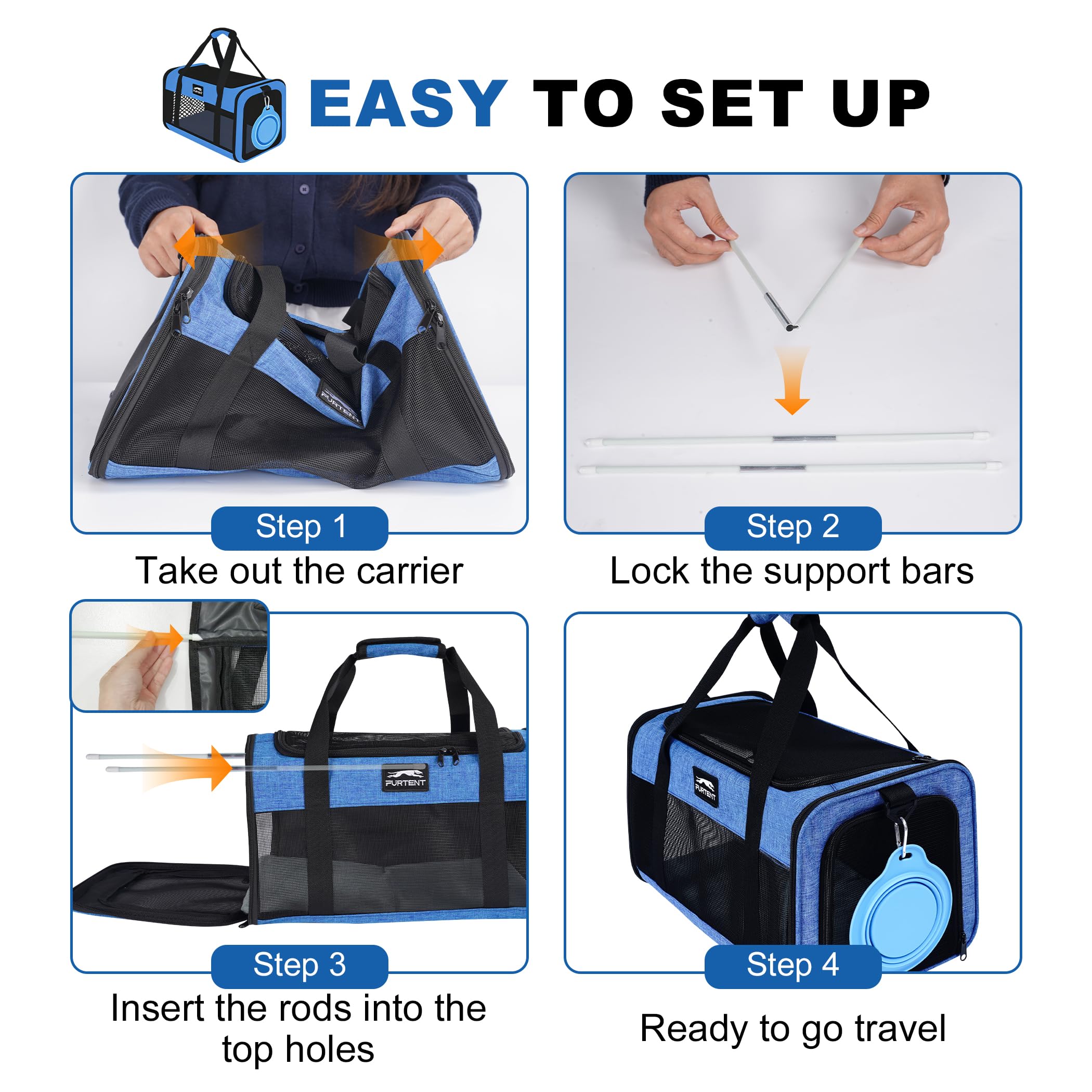 Furtent Fold-flat design stores easily when not in use