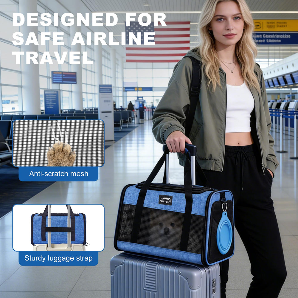 Furtent Pet Carrier luggage strap for hands-free travel
