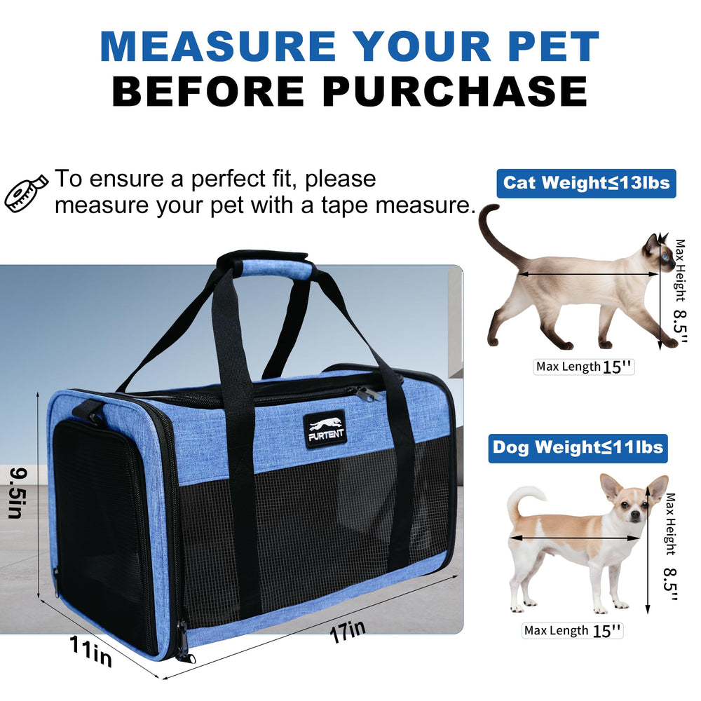 Furtent Scratch-resistant mesh keeps interior visible and pet comfortable