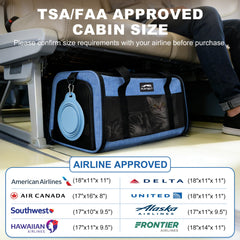 Furtent Soft-Sided Pet Carrier with ventilated mesh panels for calm travel