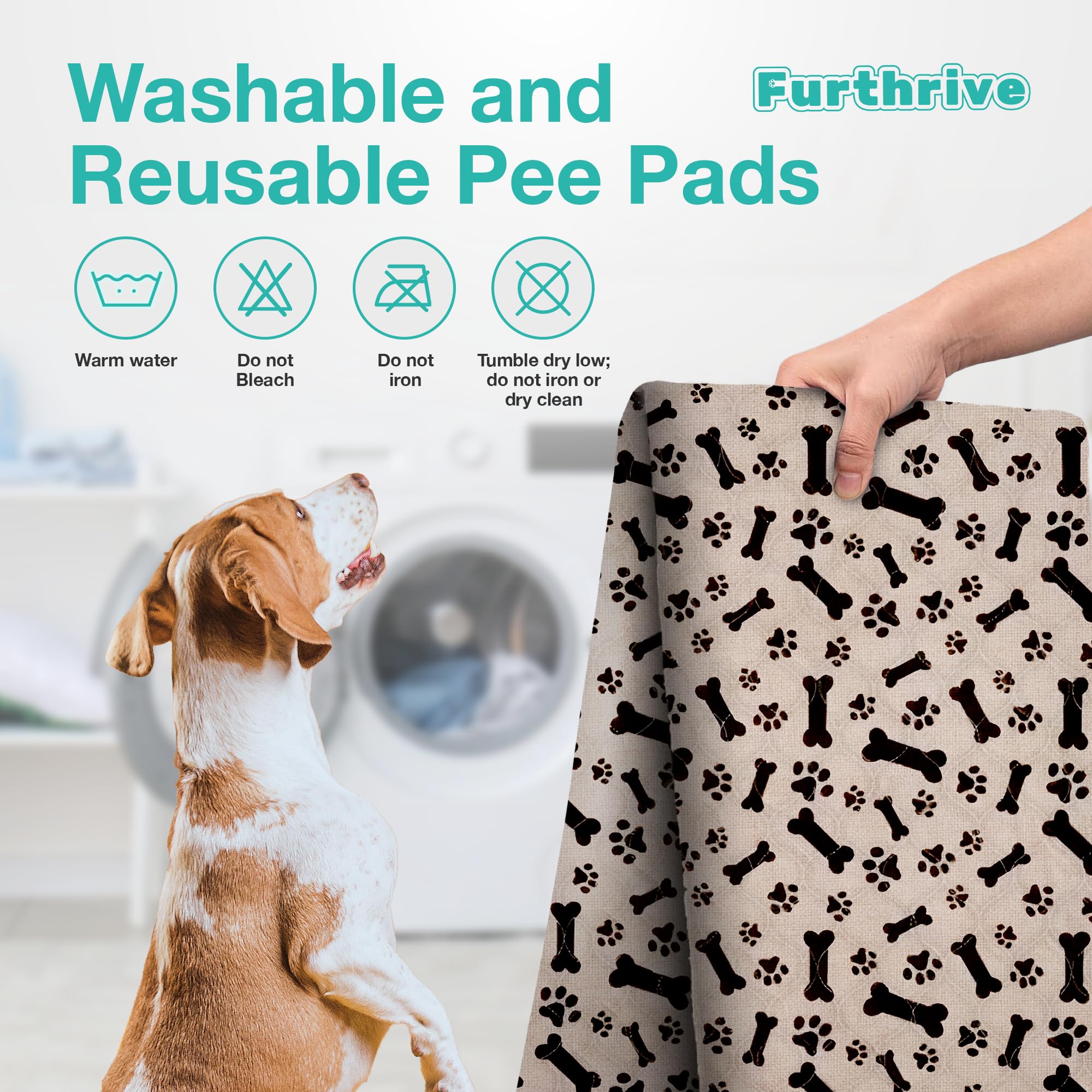 Furthrive pad Bone and Paw Tan pattern in room