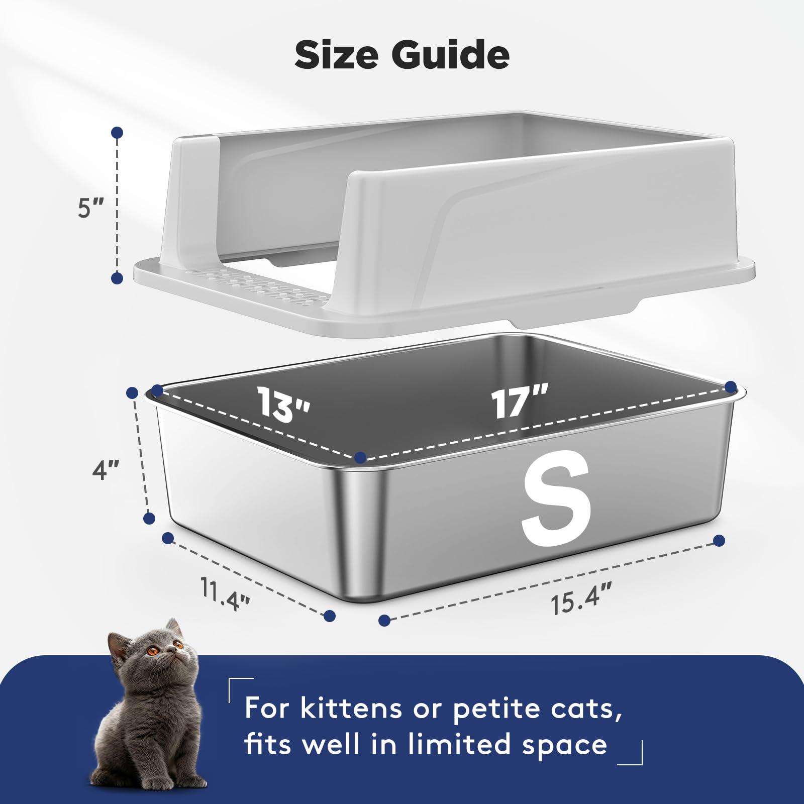 FURTIME anti-tracking filter pedal minimizes litter scattering around the box.