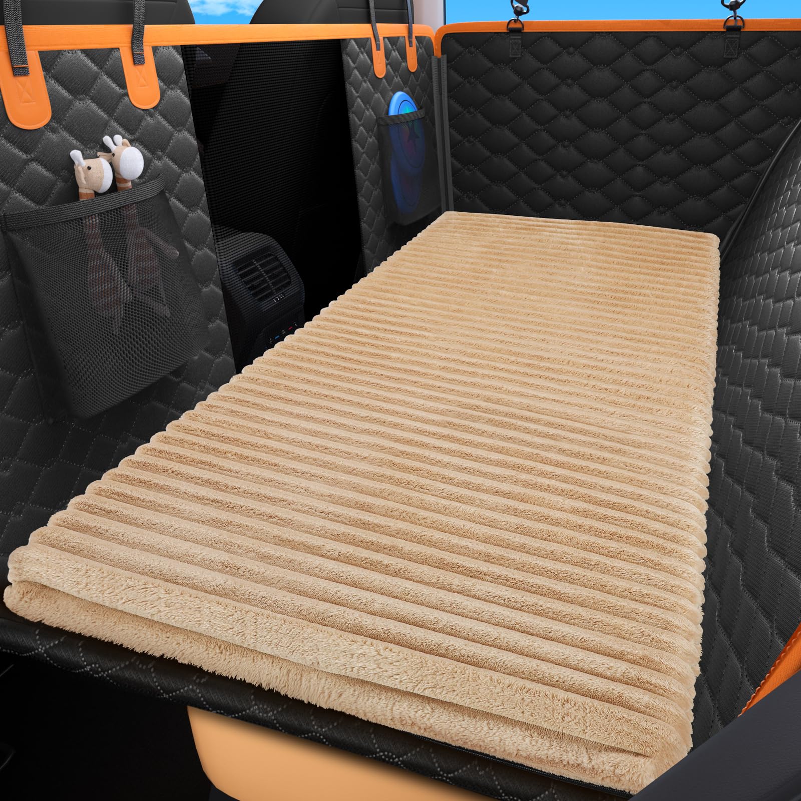 FURTIME brown color blends with car interiors while protecting seats.