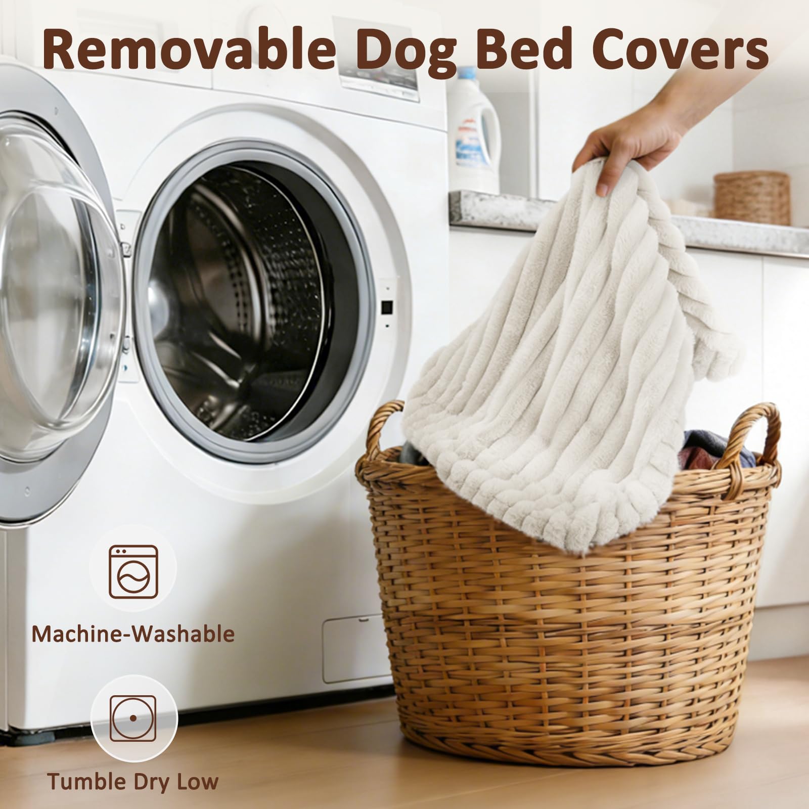 FURTIME indoor-outdoor friendly bed suitable for crates or standalone use.