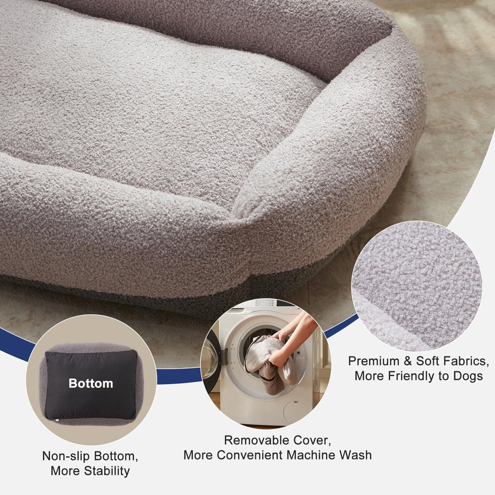 FURTIME dog bed bottom with non-slip dots for stability