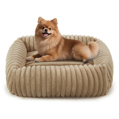 FURTIME dog bed rectangle with soft cover supports peaceful sleep and easy cleaning.