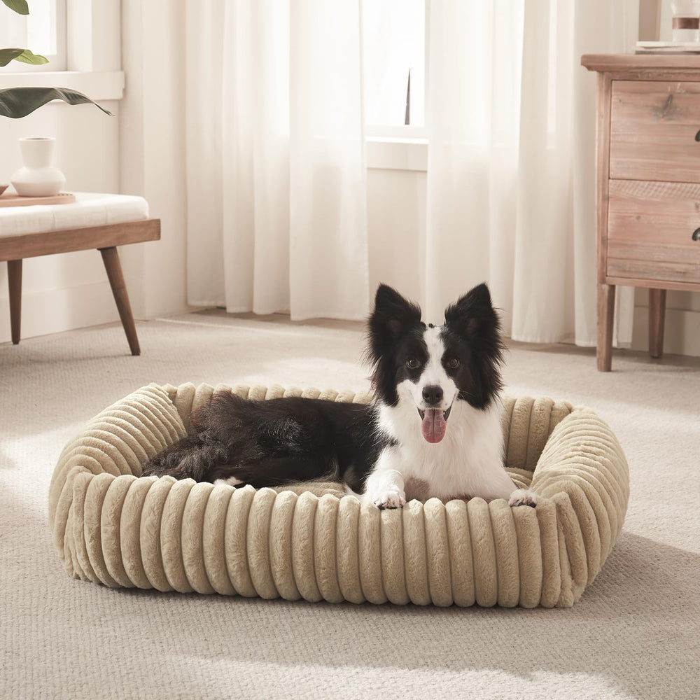 FURTIME dog bed sizes accommodate dogs up to 60 lbs.