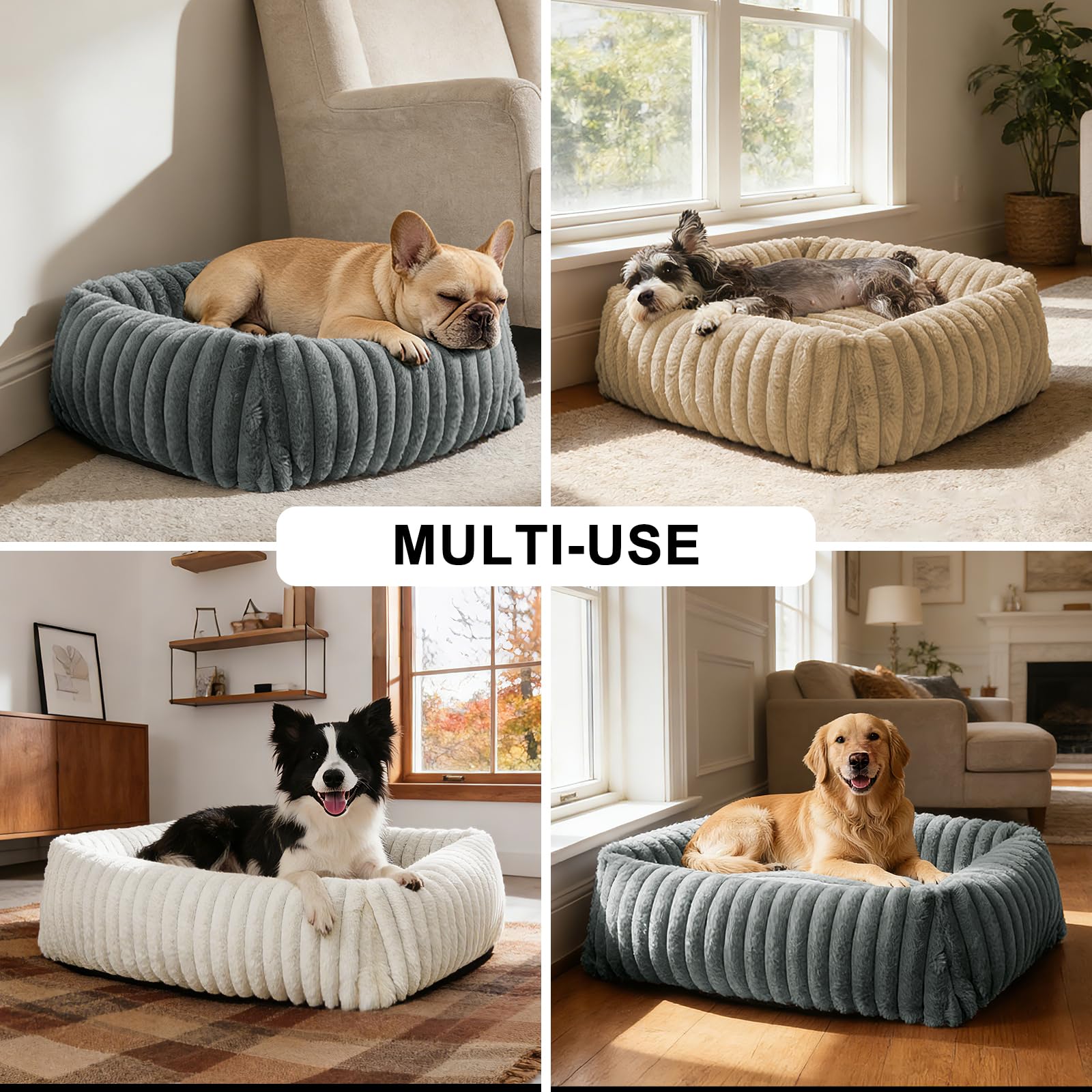 FURTIME dog bed sizes from small to 60 pounds for versatility