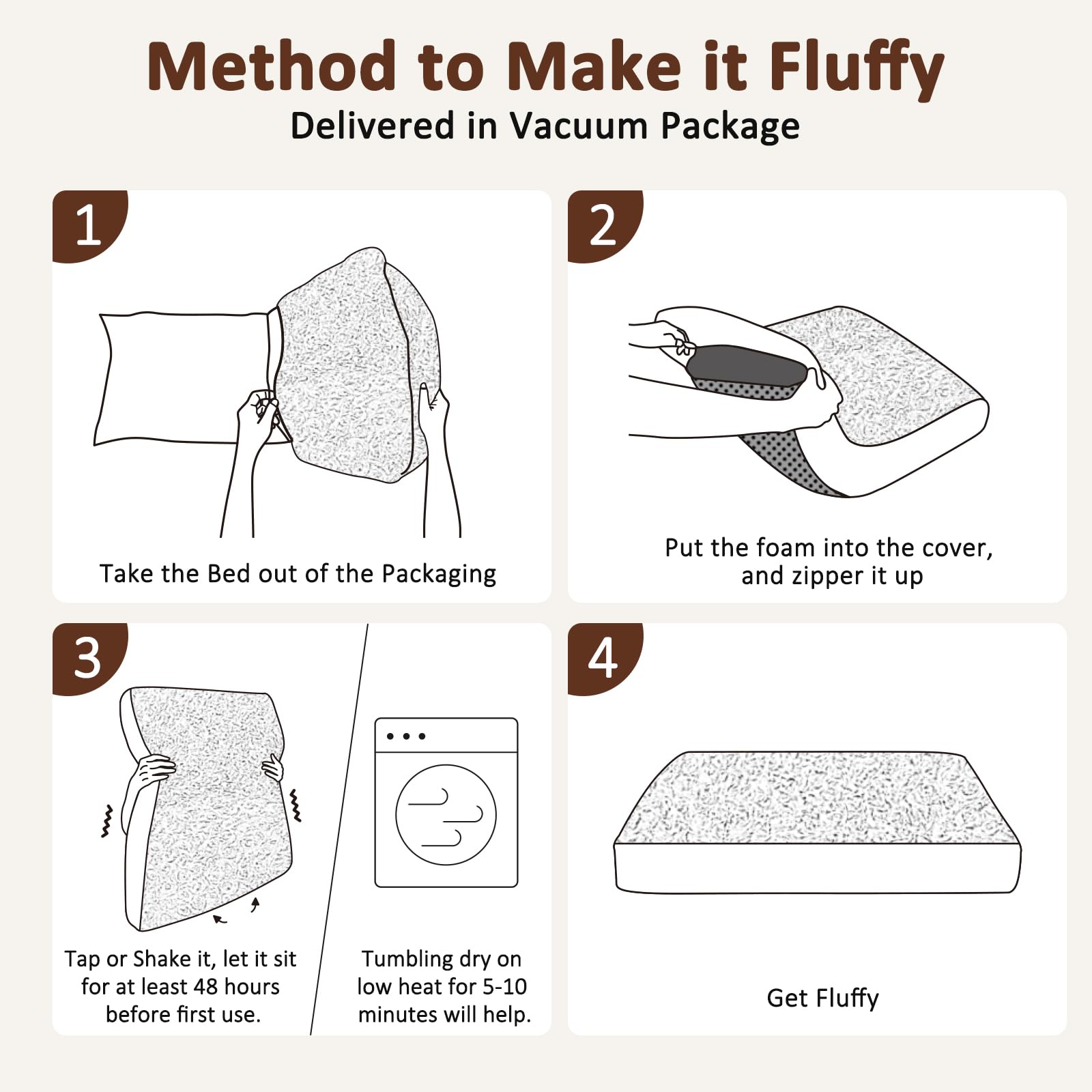 FURTIME washable cover makes maintenance simple and odor control easier
